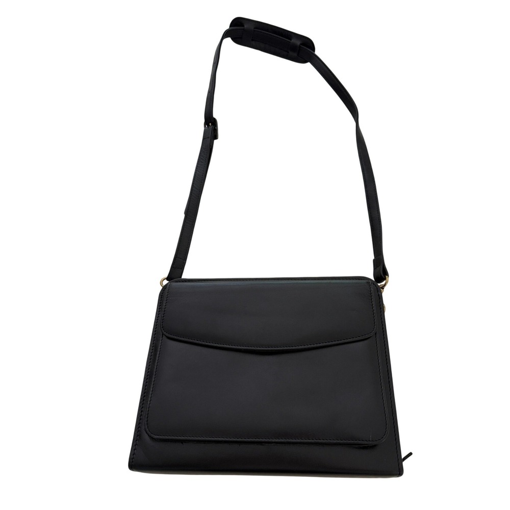 Franklin Quest Planner Bag  Black Full Grain Aniline Leather 12141